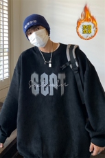 港风2025秋冬装麂皮绒加绒加厚宽松男装卫衣情侣撞外套S121-1-P68，女装短外套，电商A233-1