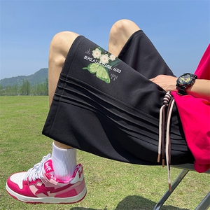 已注册直播抖音得物品质运动男五分中裤休闲短裤K339P35控48图片