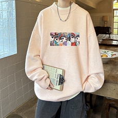 控78假两件毛衣男大码加绒针织衫男毛线衣M80250-P55加绒P70，男装针织衫/毛衣，电商A040
