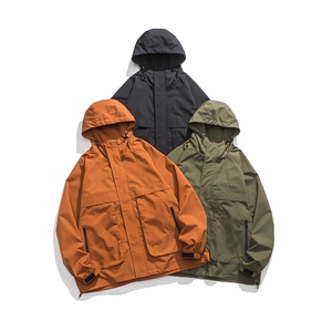 光板 得物\唯品\抖音二开 三防山系户外连帽冲锋衣外套 F20P65图片