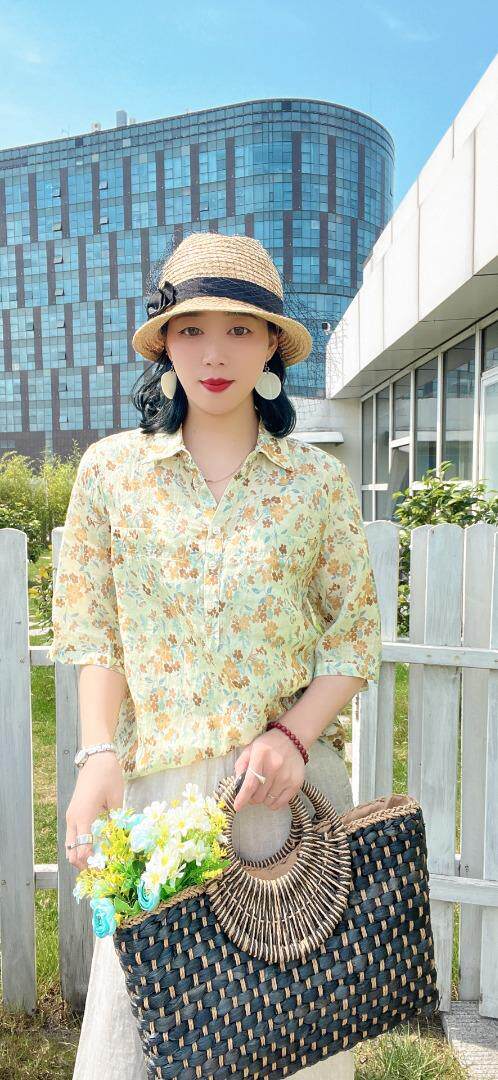 纯苎连衣裙小衫裤子裙子衬衣 时尚风 风淑女风休闲风，女装连衣裙，川哲