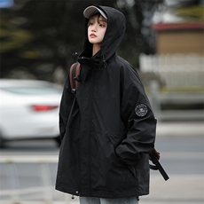 秋季新款拼接户外男士外套潮流工装夹克连帽潮流A266-JK9236-P80，男装夹克，电商A266