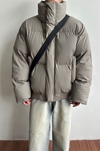 棉服防水防污立领纯色短款百搭棉衣男女 5D3063-TP70不图片