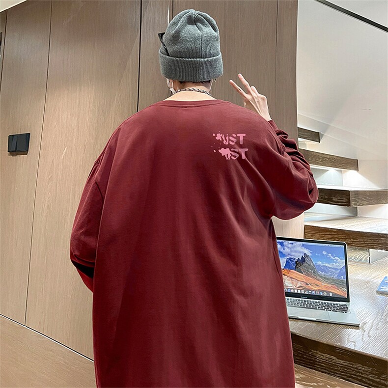 抖音得物供货量大从优可提供视频美式长袖T恤CT821特P25,男装T恤,电商A486-1