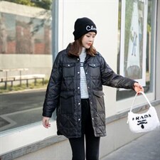 2021新款中长款秋羽绒服，女装羽绒服，优彩