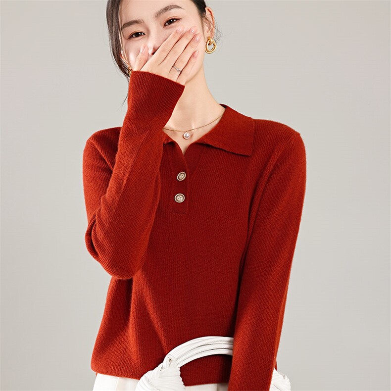 35%羊绒衫秋冬季新款舒适时尚百搭女式宽松长袖打底毛衣,女装羊绒衫,琳尚羊绒