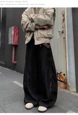 网图-K889-P6825春装重工休闲弯刀裤宽松直筒拖地裤，男装休闲裤，电商B327
