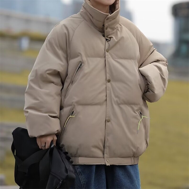 休闲复古秋冬季2024翻领棉衣外套男ins潮牌宽松YM127-P68,男装棉衣,星座1109-3