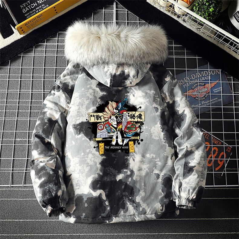 MC49016-P135日系潮衣男大码派克服男工装服外套袄,男装棉衣,电商A040A
