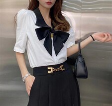 【现货】蝴蝶结上衣，其它，色调轩