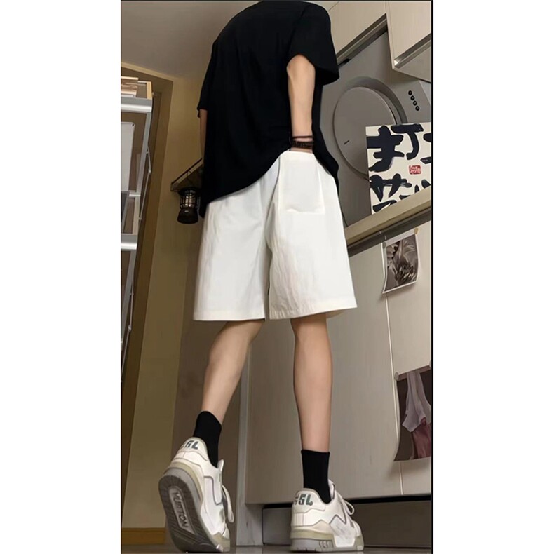 新中式高街ins小众竹叶hiphop五分休闲短裤运动裤货号DK2419P25,男装休闲裤,电商A063
