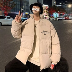 棉衣男生冬季2025新款高街潮牌棉袄子羽绒面包棉服装加厚保暖外套，男装棉衣，星座218-8