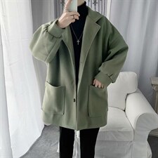 21春季新品港风休闲宽松毛呢大衣中长款毛呢外套1008-2-FY09-p70图片