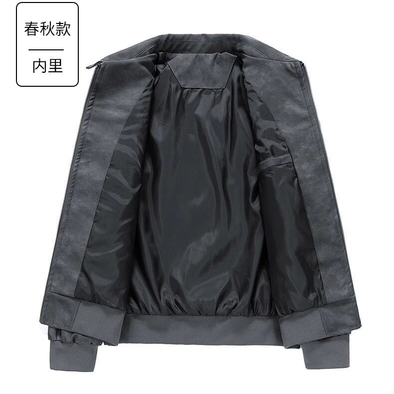 PU皮夹克男士春秋季美式潮牌复古潮流翻领皮衣外套LS0101P63,男装夹克,星座1013-5