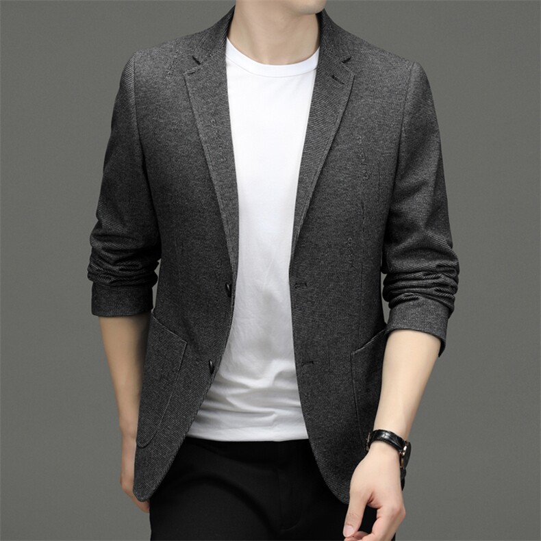 BF22612钱塘2020-2中年男士春秋新款百搭时尚简约西服货稳P165,男装西服,钱塘207-2