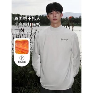 网图现货潮抗菌半高领德绒印花长袖T恤打底衫DR05-特P22图片