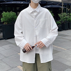 CS15068-P38长袖衬衫男士大码宽松衬衣男寸衫男寸衣，男装衬衫，电商A040