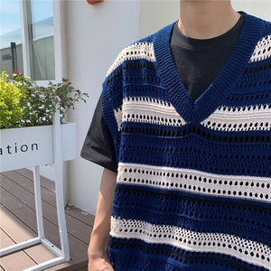 V领汗背心潮宽松型新款夏季背心 P35图片