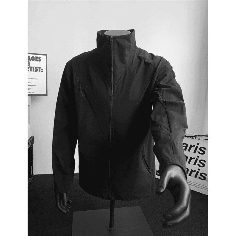 春夏款高品质冰感速干防晒服休闲户外运动外套透气弹力机能风夹克,男装防晒衣,电商A443