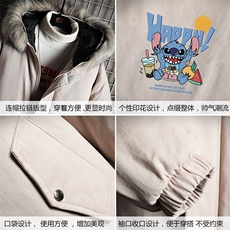 MM48077-P130冬季大毛领衣男士大码加厚袄男服网格挂拍，男装棉衣，电商A040A