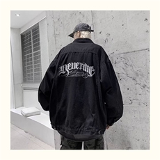 欧美高街潮流潮牌工装牛仔外套男春秋大码高级感痞帅夹克JK8082，男装夹克，星座1116A-1（原606A）