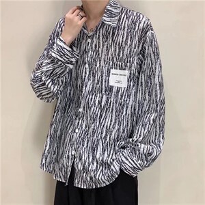 长袖衬衫男港风日系外套C735P35,男装衬衫,星座1116-2