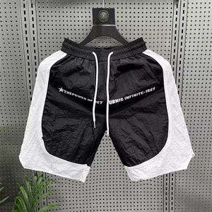潮流ins原宿慵懒冰丝速干短裤男2025新款夏季穿搭新款K6355-P33图片