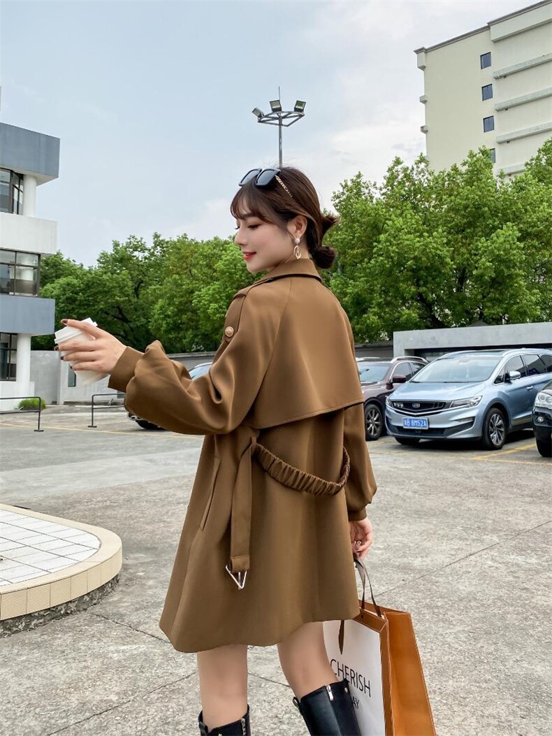 时尚风衣，女装风衣，湘怡服饰