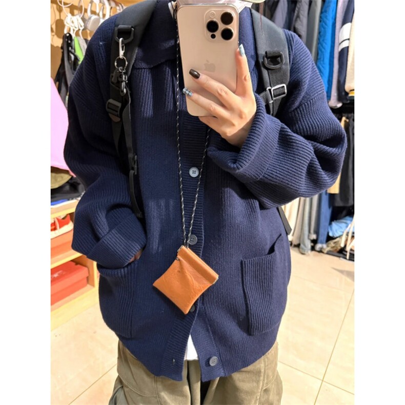 【有货】MY0339ZZ-特73秋冬季加厚针织开衫外套男士慵懒翻领毛衣,男装针织衫/毛衣,星座1007（原301D）