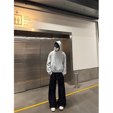 美式重磅复古钉珠刺绣设计连帽卫衣男女宽松休闲上衣帽衫，男装卫衣，四季星座505