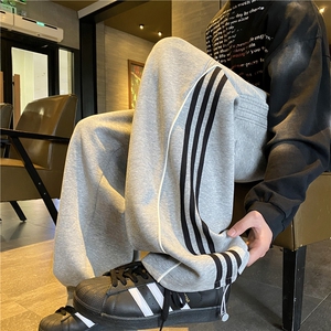抖音品质美式运动复古潮流宽松休闲卫裤B315-K25607-特p40控78图片