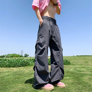 美式速干透气打褶伞兵冲锋裤工装直筒薄款休闲裤25XK67152特批35图片