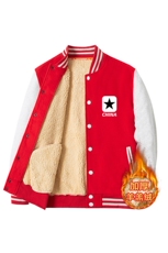 冬季加绒加厚款棒球服卫衣开衫大码夹克外套XZ102A-4-332-P65，男装夹克，星座211-2