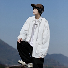 8XL-M轻薄透气防晒衬衫廓形外套大码夏季冰丝多口袋衬衣JK5203P50，男装夹克，电商B238