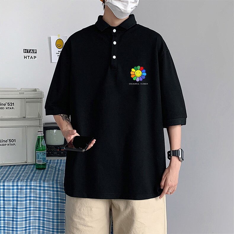 PL57101-P35翻领短袖polo衫男大码胖子半袖t恤男有领保罗衫模特,男装Polo衫,电商A040