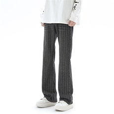 B221美式ins高街暗黑提花修身微喇牛仔裤LK24167-P60控78，男装牛仔裤，电商B221
