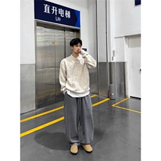 美式亨利领毛衣男款秋冬新款痞帅休闲百搭男士打底针织衫MY5163，男装T恤，星座208-5