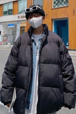 M995P100港风外景变色龙反光立领情侣百搭宽松休闲棉衣学生潮，男装棉衣，电商A026-1