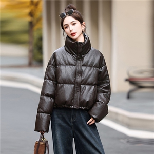 蛋白皮短款羽绒服女冬季2026新款小个子今年流行宝款加厚保暖外套图片