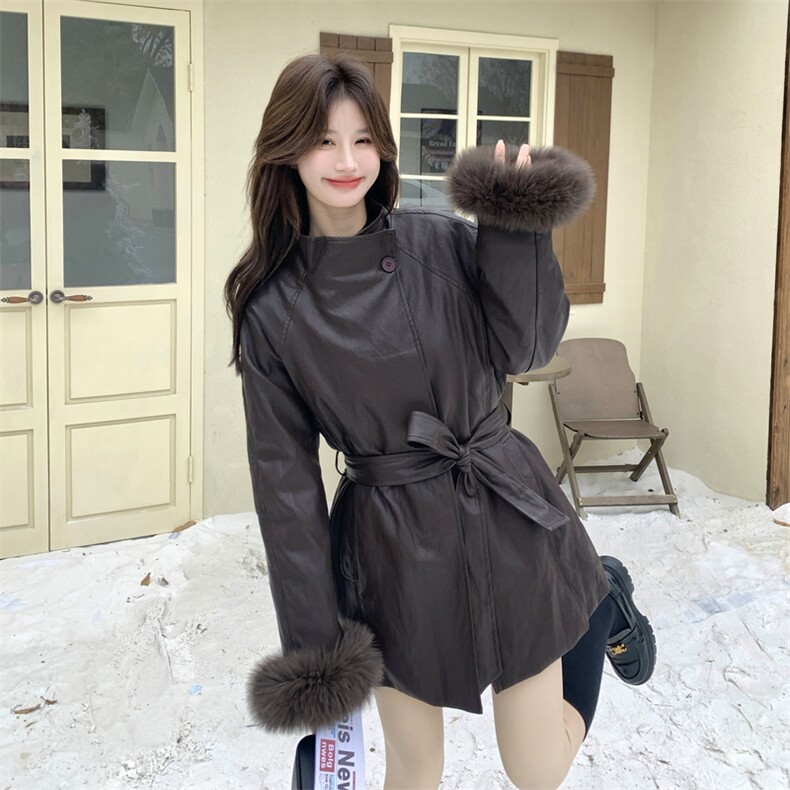 xian货狐狸毛圈90绒内里皮衣2C090-9034-P295-K438,女装皮衣,2C090