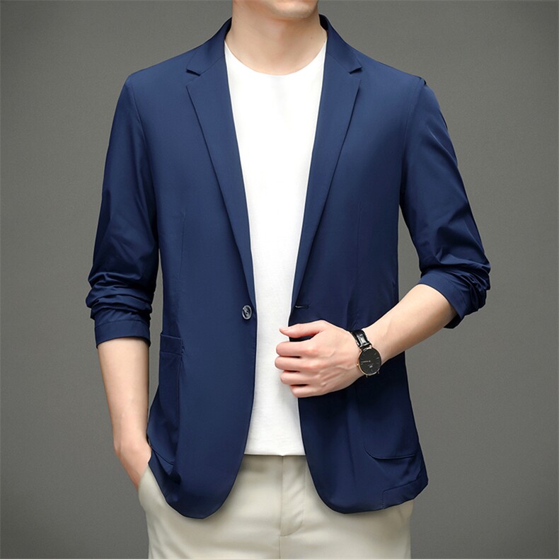 BB2850钱塘2020-2夏季一粒扣空调服休闲西装单西精品P170,男装西服,钱塘207-2