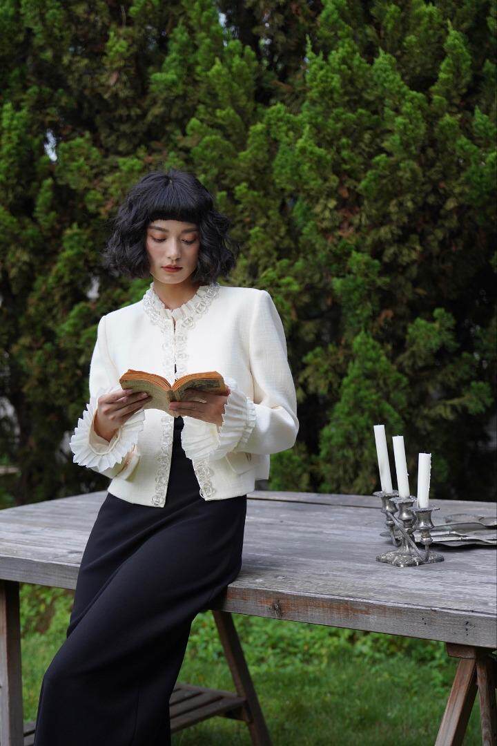 白月光高定气质短款小香风外套～～，其它，GN