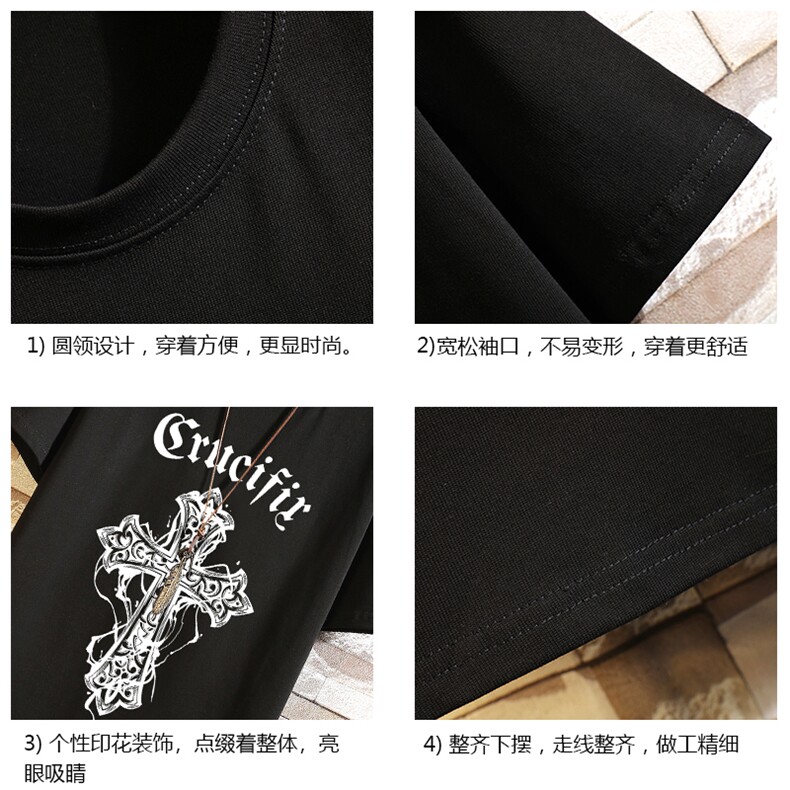 纯棉短袖t恤男大码半袖打底衫宽松体恤衫砖墙挂拍DX17268-P20,男装T恤,电商A040A