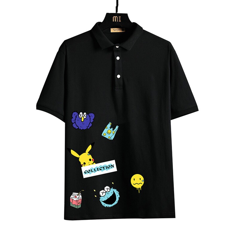 PL57079-P35翻领短袖polo衫男大码胖子半袖t恤男有领保罗衫,男装Polo衫,电商A040A