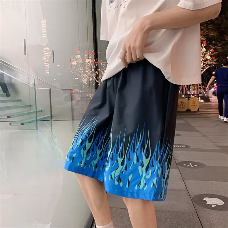 慵懒潮原宿休闲裤青春流行五分裤男夏季ins时尚DK29-P23图片
