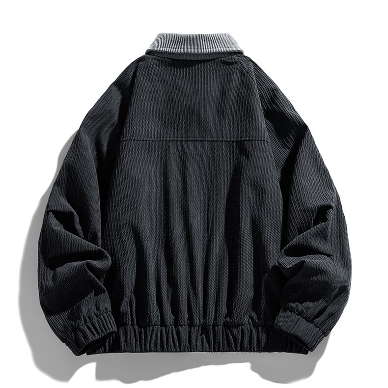 得物二开翻领百搭时尚灯芯绒简单复古工装夹克外套男JK1356-P85,男装夹克,星座1103-3