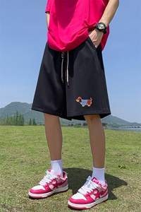 已注册直播抖音得物品质三条杠运动男五分休闲短裤K306P30图片
