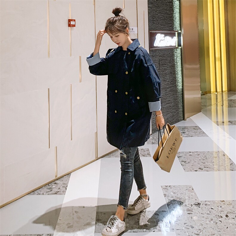 现货2021春季新款英伦风风衣浙宝292A货号L032,女装风衣,时倾STUDIO