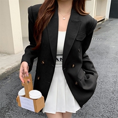 时尚复古西装外套女2025春季新款高级感休闲小个子上衣外套女，女装西装，天丽
