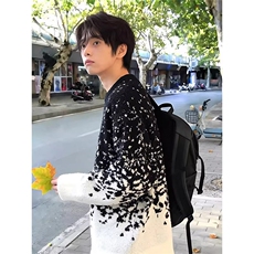 1506/QY310/P56圣诞氛围感红色内搭重磅针织衫本命年加厚打底衫，男装T恤，星座1506